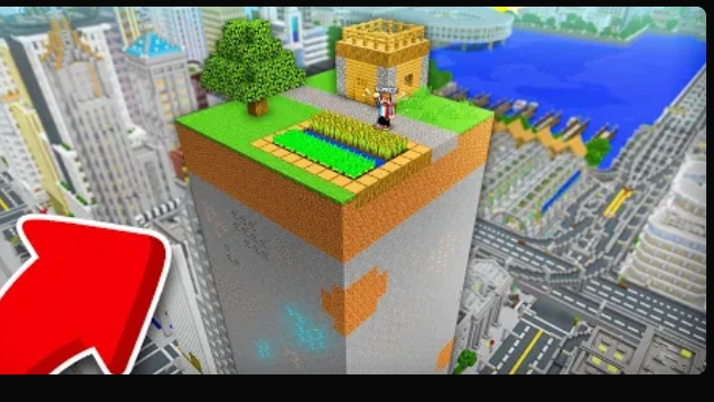 ВЫЖИВАЮ НА ЧАНКЕ В ОГРОМНОМ ГОРОДЕ В МАЙНКРАФТ