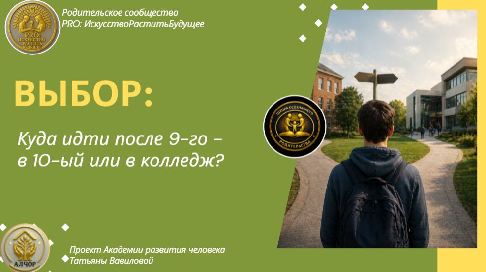 ШОР: Занятие 21. 10-ый класс или колледж?