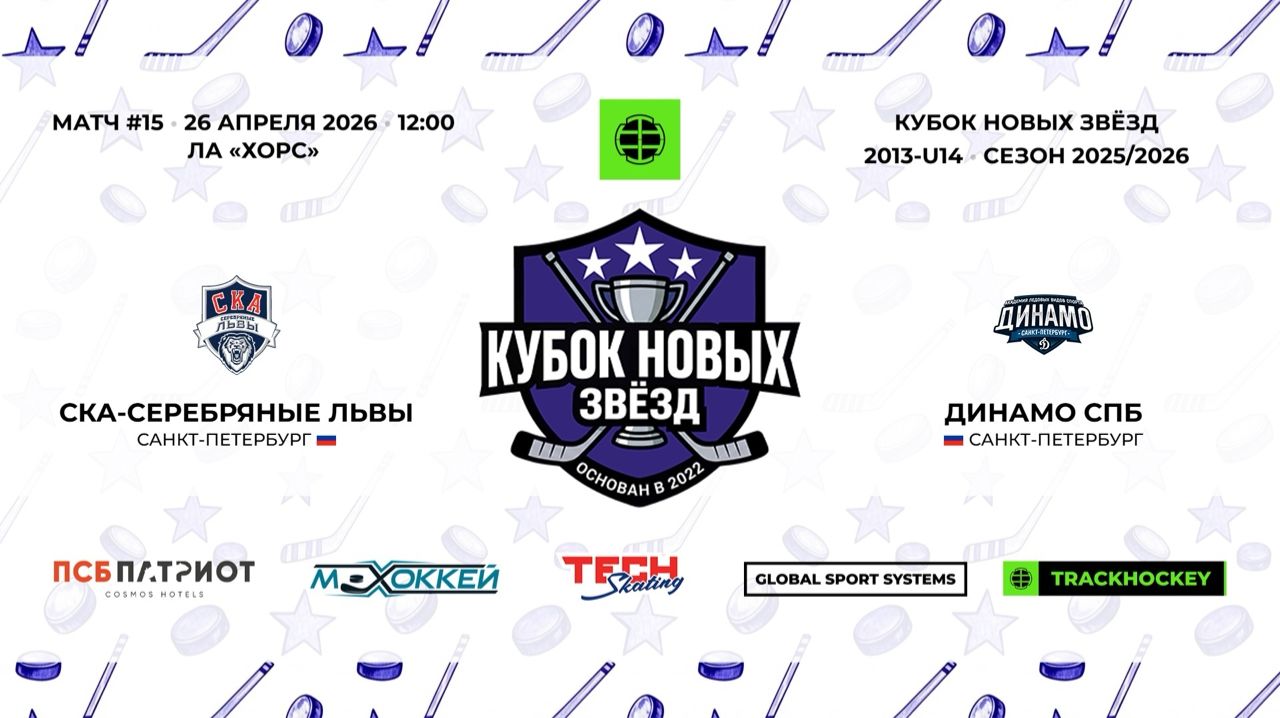 СКА Серебряные Львы 13 - Динамо СПб 13  26.04.2026