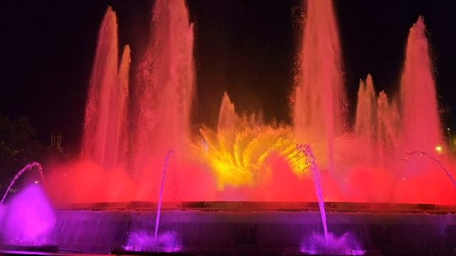 Барселона. Поющие фонтаны апрель 2026