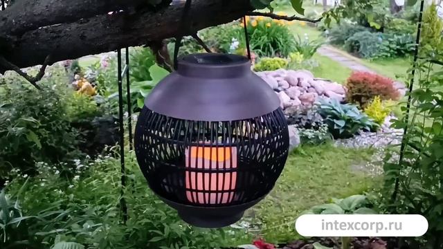 Садовый светильник-фонарь на солнечной батарее Solar ЛАНТААР РОНД эффект живого пламени CX2100090