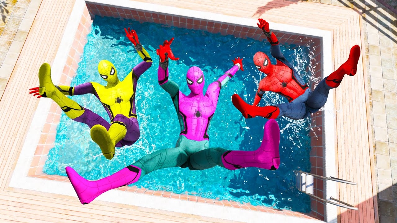 Человек-Паук против своих копий! Мультики для детей!