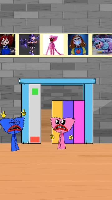 Funny Singing Moment   Poppy Playtime 5 - Huggy Wuggy Helps Kissy Missy Escape The Prototype 1006