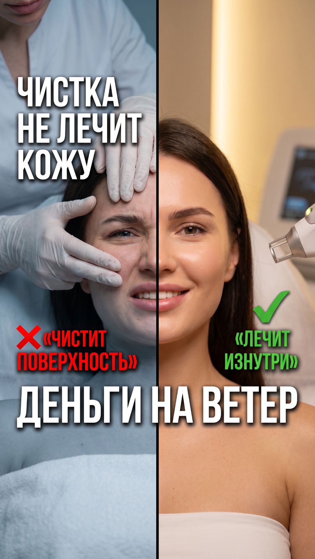Чистка лица не лечит кожу  и вот почему вы тратите деньги впустую 
