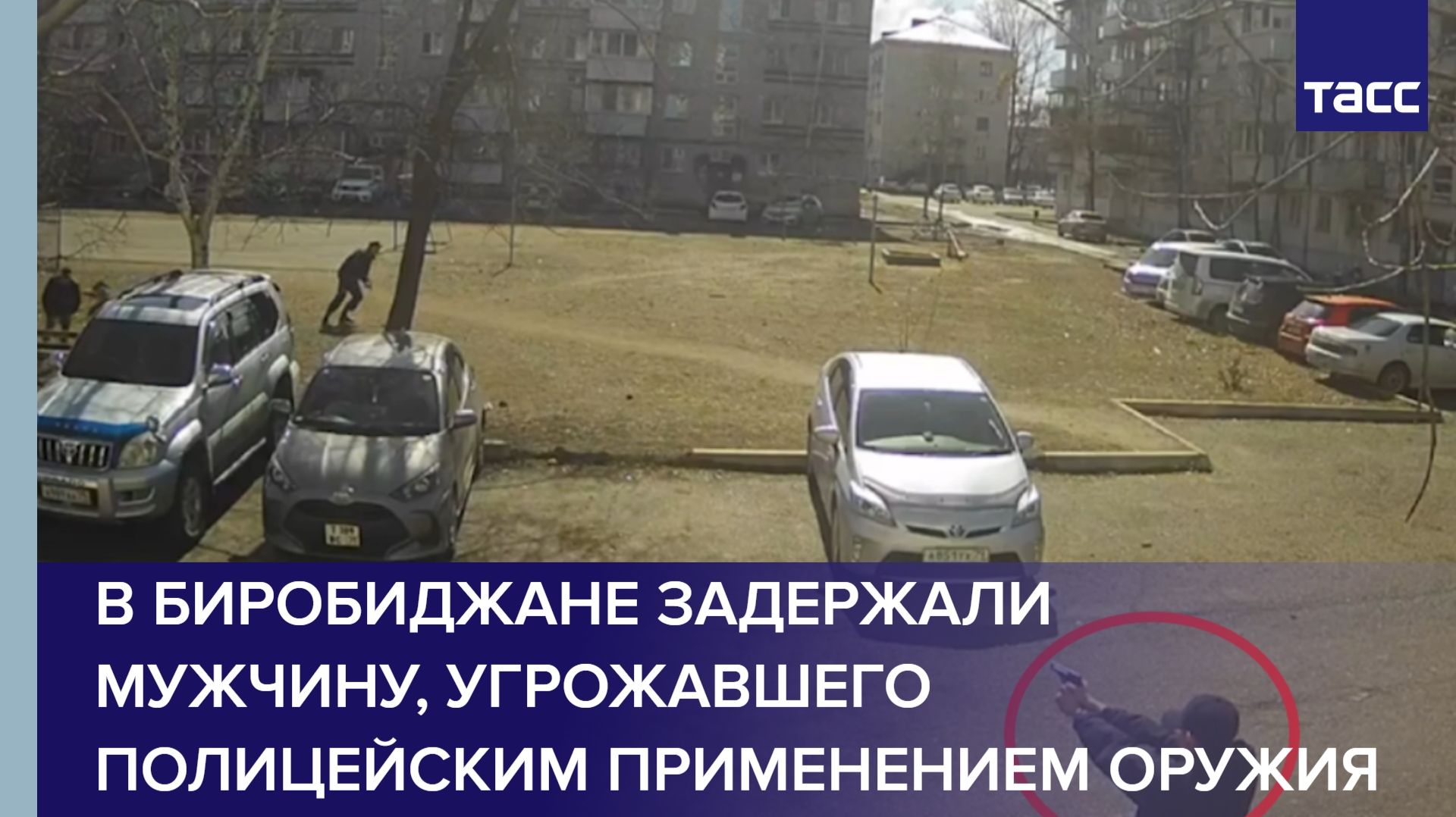 В Биробиджане задержали мужчину угрожавшего полицейским применением оружия