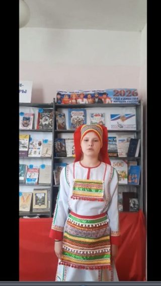 Стихотворение Родное  в прочтении читателя Сухокарабулакской  библиотеки