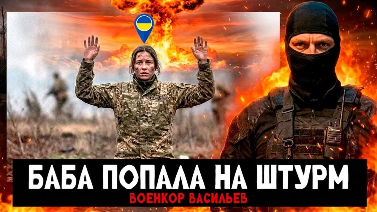 Женщина попала на штурм в ряды ВСУ. Война Россия L Украина - Военкор Васильев
