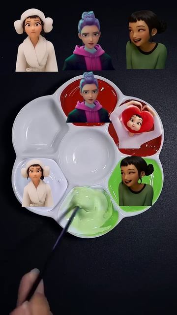 KPop Demon Hunters Color Mixing Huntrix Sajaboys Asmr Sodapop Colormixing Colormixingmagic 1