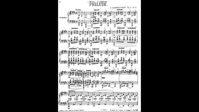 Op. 3 N 2. Prelude. Rachmaninoff S.  13092022