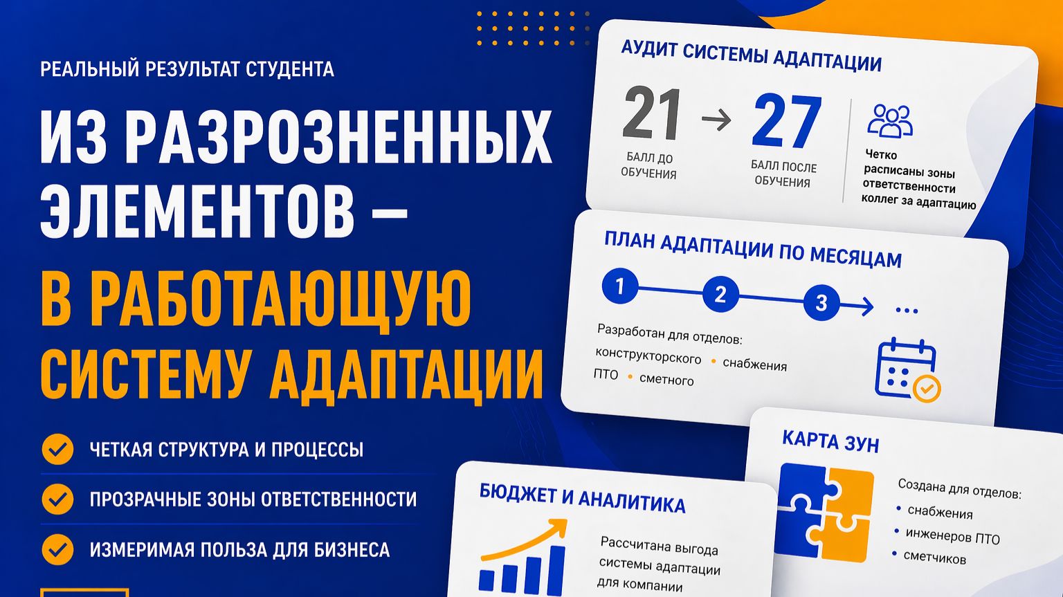 Впечатления выпускника курса Создание системы адаптации персонала в компании