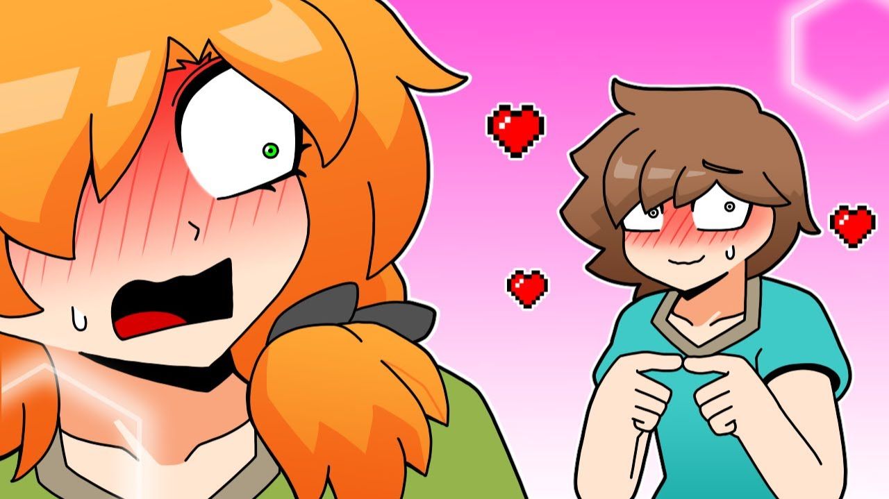 Выражение привязанности Стива - Майнкрафт аниме