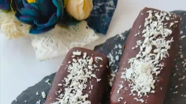 Сыроедный батончик как баунти