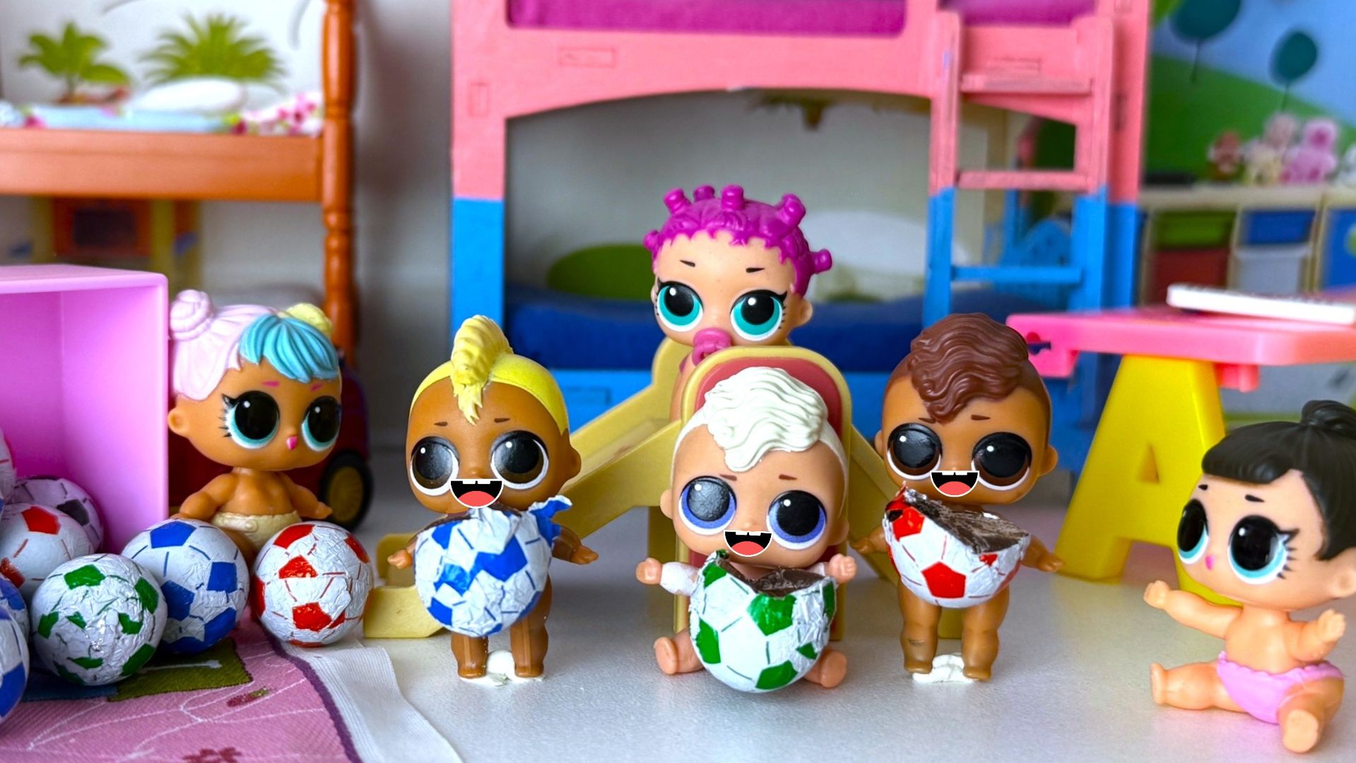 А МАЛЬЧИКИ СЪЕЛИ МЯЧИКИ ПУПСИКИ в детском садике! Куклы ЛОЛ сюрприз мультики