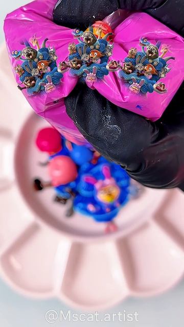 Смешивание цветов  Залипательный арт! 