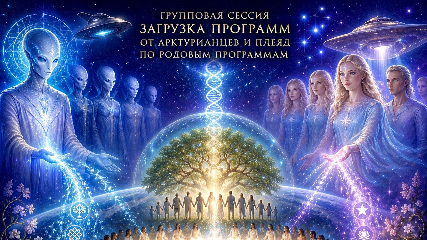 24.04.2026 Групповая сессия Активация родовых программ через Арктурианцев и Плеяд