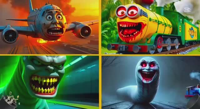 ПАРОВОЗИК ТОМАС и Минионы: Мега БАТТЛ монстров под музыку Коффин Дэнс! 