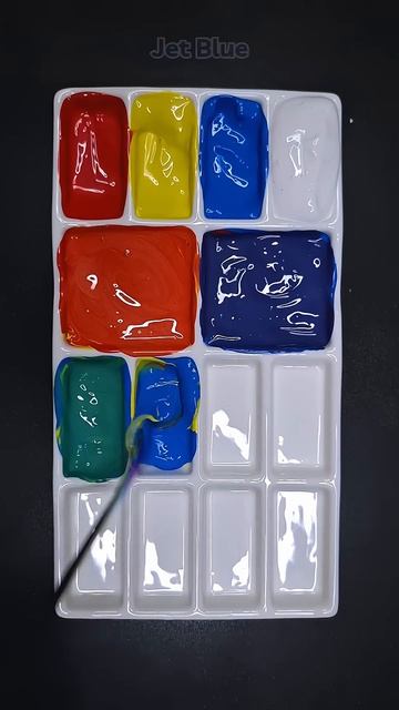 10 новых цветов  Смешиваем из основных! 