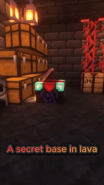 Minecraft Lifehack Secret Base In Lava  No One  Minecraft