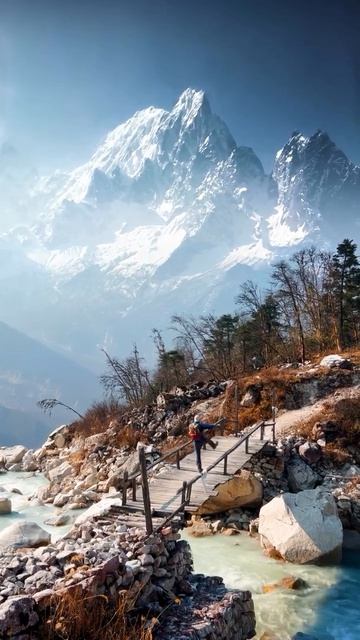 Гора Манаслу Непал 2  гора в Гималаях главная вершина которой 8163 м