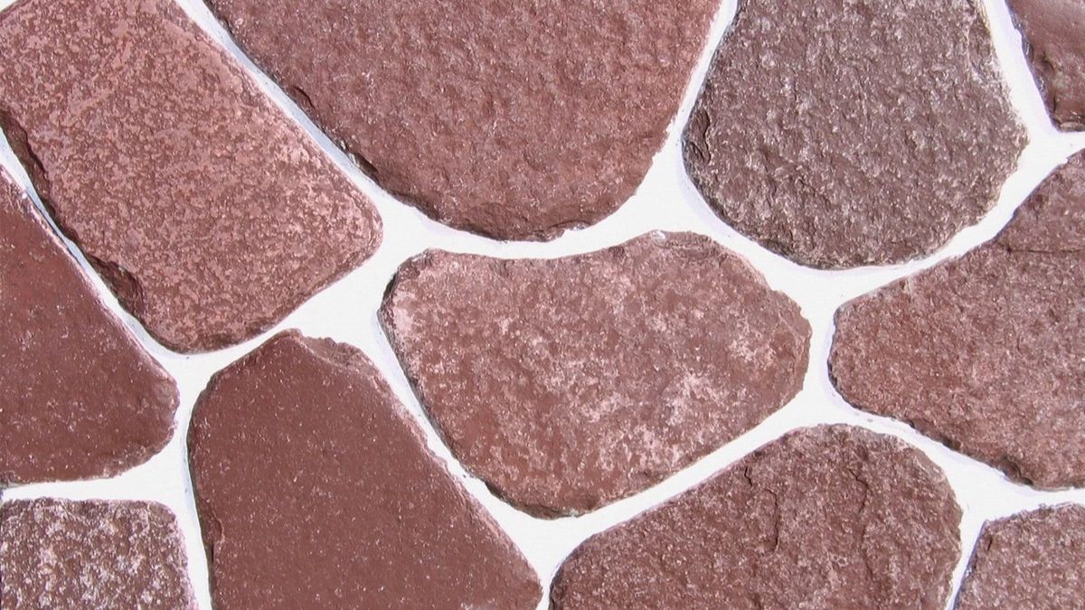 Плитняк Лемезит бордо галтованный