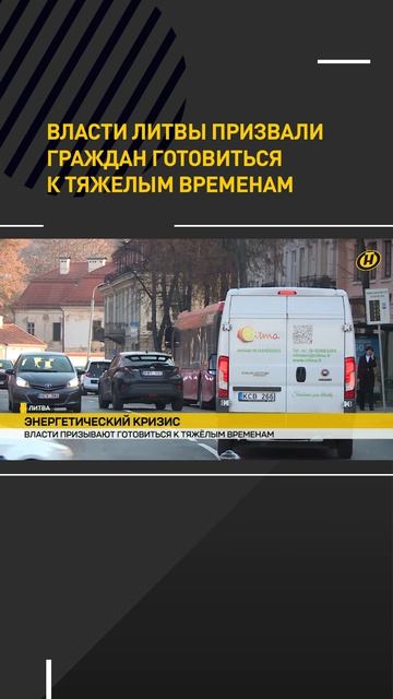 Власти Литвы призвали граждан готовиться к тяжелым временам из-за энергокризиса