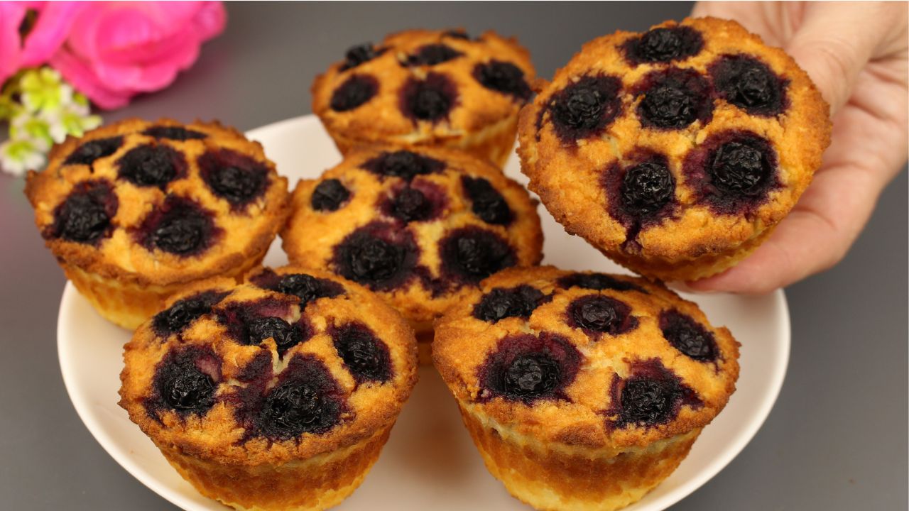 Полезные кексы с ягодами. Без сахара! Без глютена! Рецепт мягких и вкусных кексов.