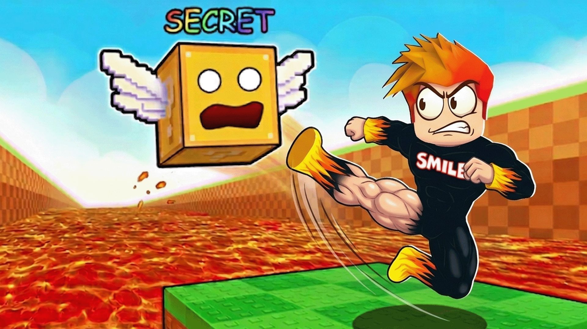 Как Далеко Можно пнуть Лаки Блок Чтобы Получить Брейнрота в Kick A Lucky Block Roblox