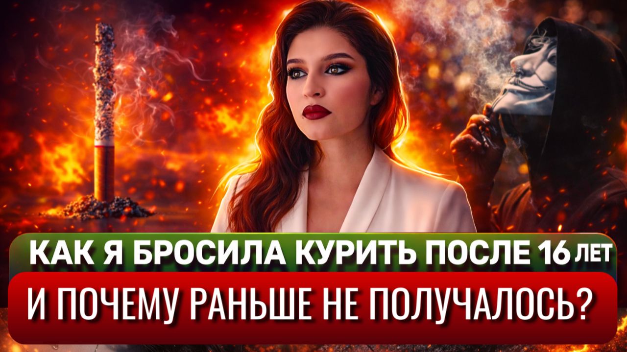 Как я бросила курить после 16 лет стажа?
