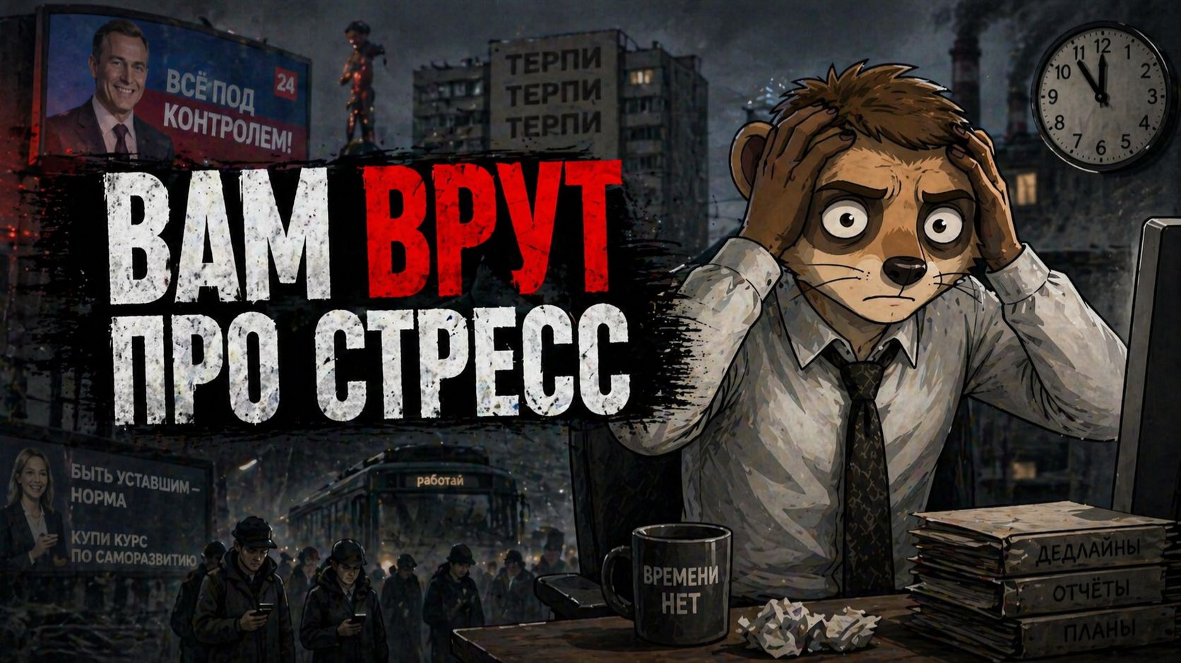 Главная ложь психологов и ПРАВДА про СТРЕСС по науке