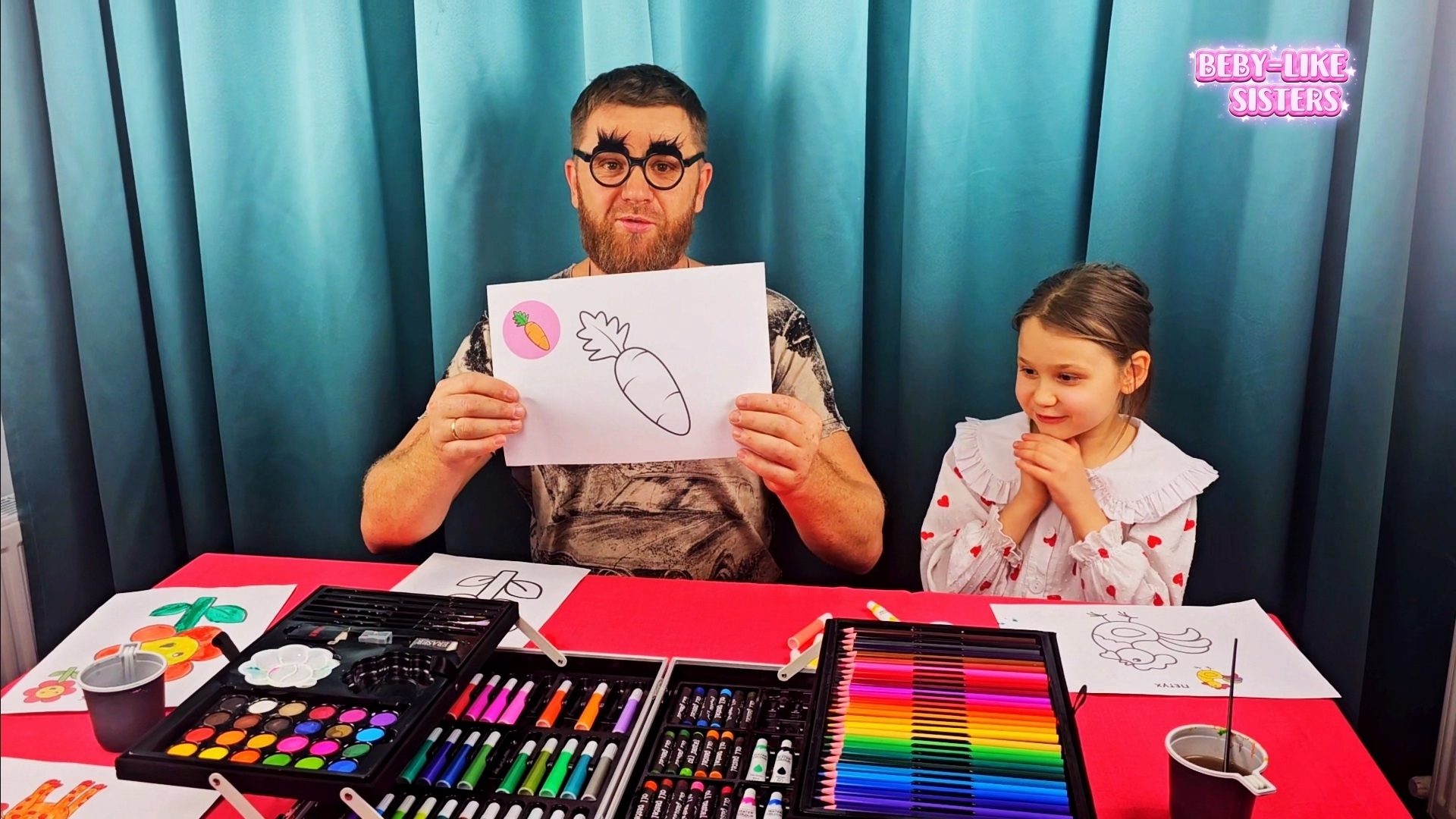 Рисуем с папой! Волшебный набор для творчества!