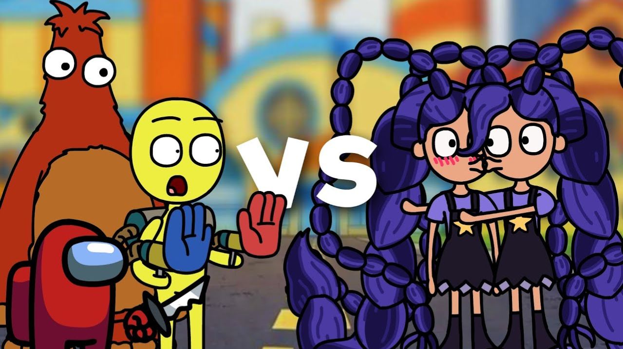 БИТВЫ Poppy Playtime 5! Игрок Лили Ловербрейдс Амонгус и Чам