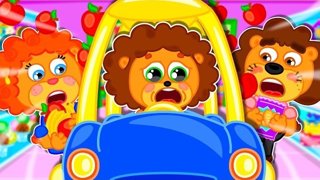 Маша и Леопольд. Цветная тележка в супермаркете - Мультик для детей - Lion Family на русском