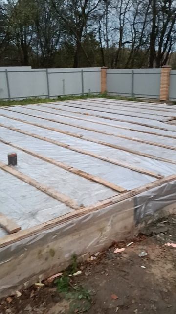 подготовка фундамента и полов по грунту к зимовке