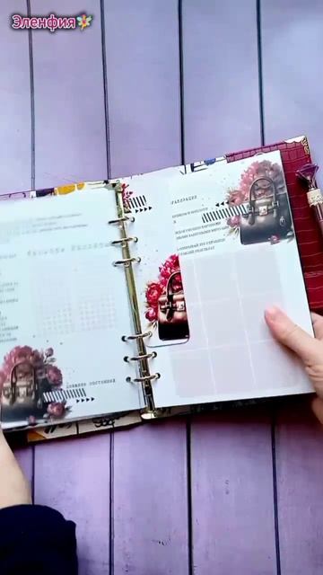 бордовый планер