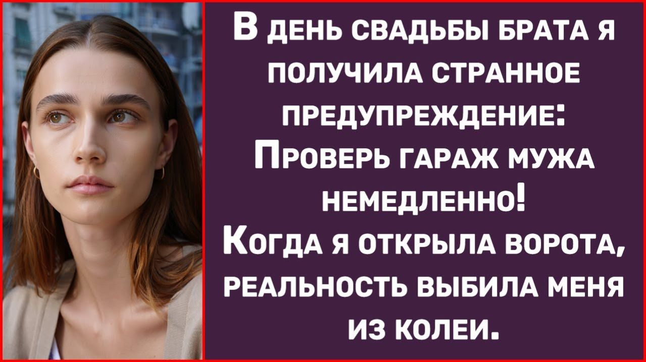Истории из жизни  В день свадьбы брата я получила предупреждение  Аудио рассказыЖизненные истории