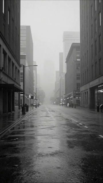 Город под дождем: атмосфера тишины город дождь