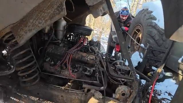 газ 66 стоял 30 лет в лесу