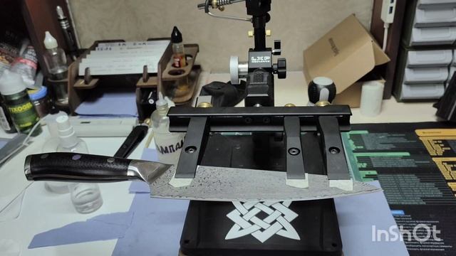 Заточка шефа Tuotown VG10 Damascus.mp4