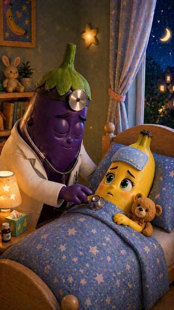 Малыш - банан не хочет пить лекарство