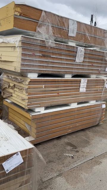 Обзор на сэндвич панели в наличии в основном это сэндвичпанели утеплитель ПИР - второй сорт бу