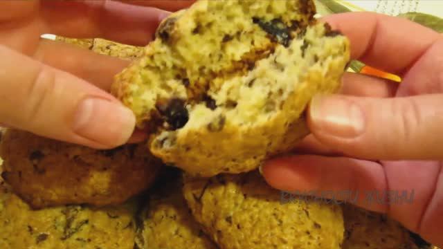 Овсяные печенья с черносливом и шоколадом