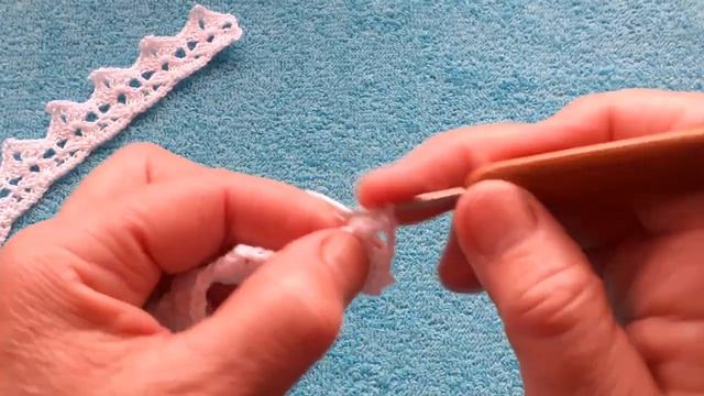 Ажурная кайма крючком.