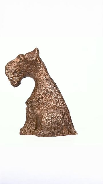 Статуэтка бронзовая Ризеншнауцер. Артикул 300112. Https:феникс.art