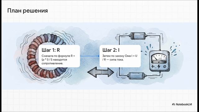 Физика 8 класс параграф 42 Примеры на расчёт сопротивления проводника силы тока и напряжения