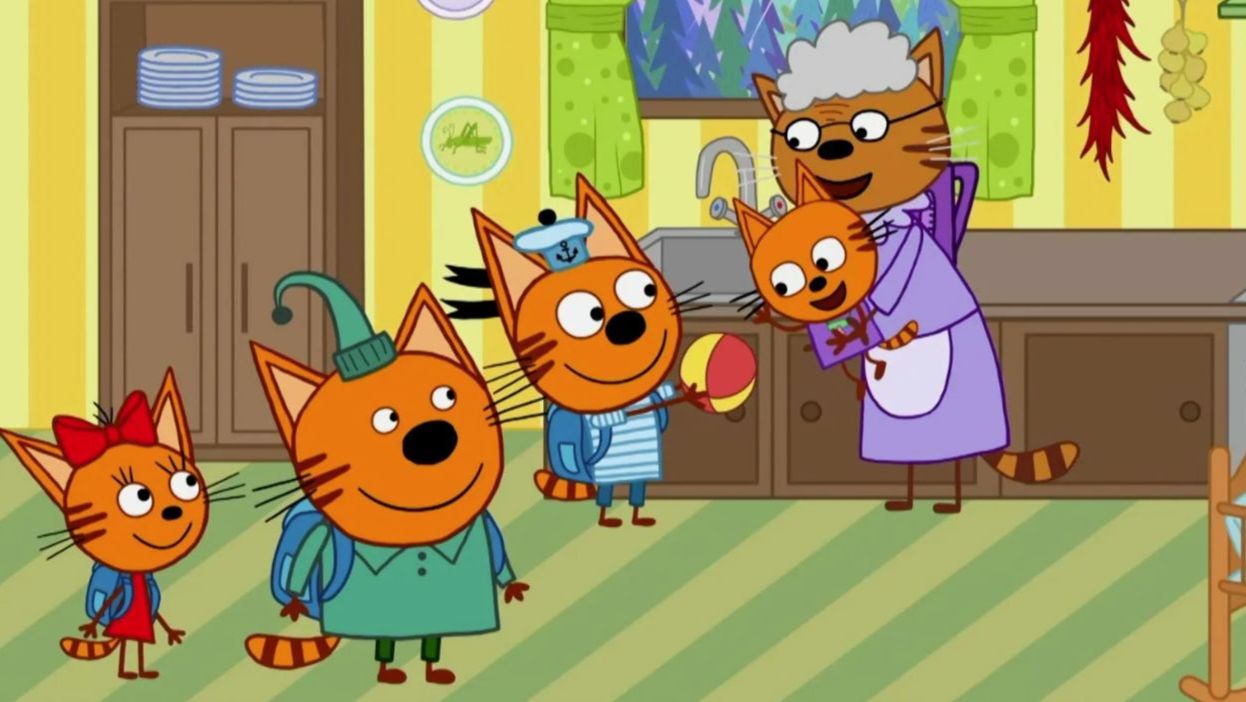 Три кота - мультфильм  Мультики три кота смотреть  Сборник серий мультиков три кота