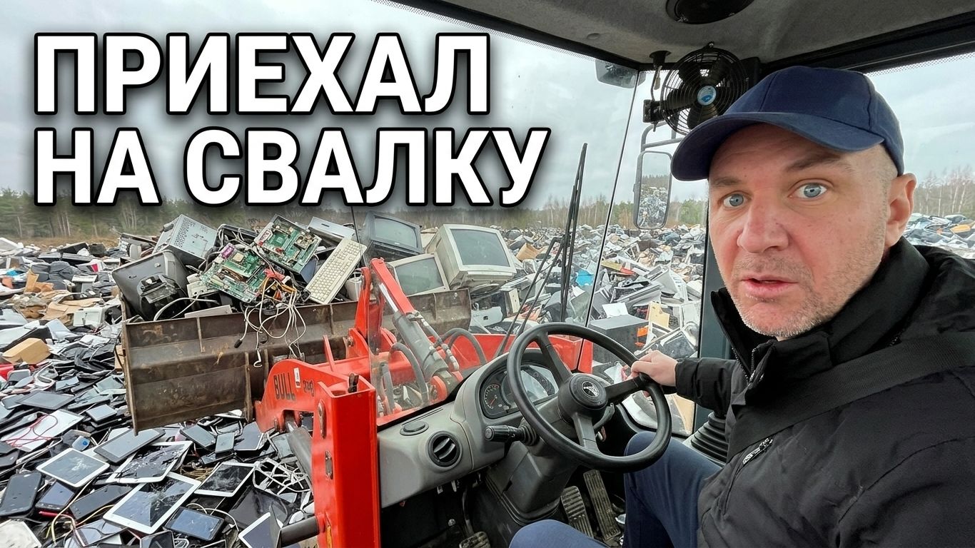 Миллионы под колесами: Копаю свалку электроники на погрузчике