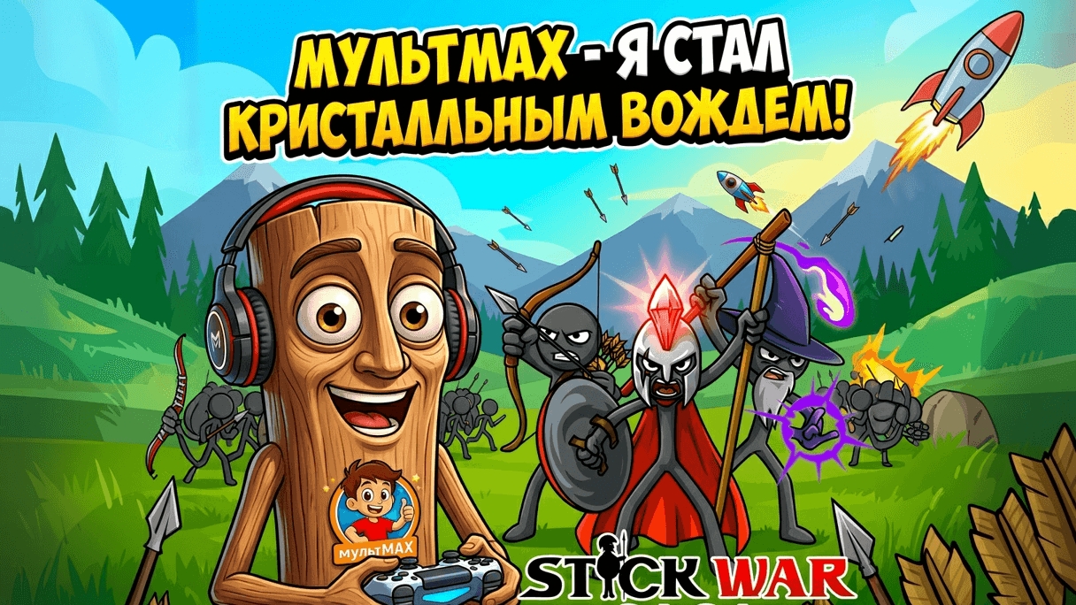 Прохождение Stick War Saga ТУНГ-ТУНГ САХУРОМ 1 часть