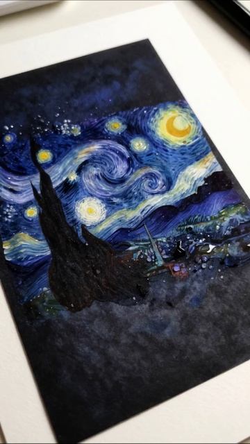 Волшебство звездной ночи: живопись маслом искусство живопись звезды