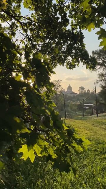 Солнечным днём в селе Великорецкое.