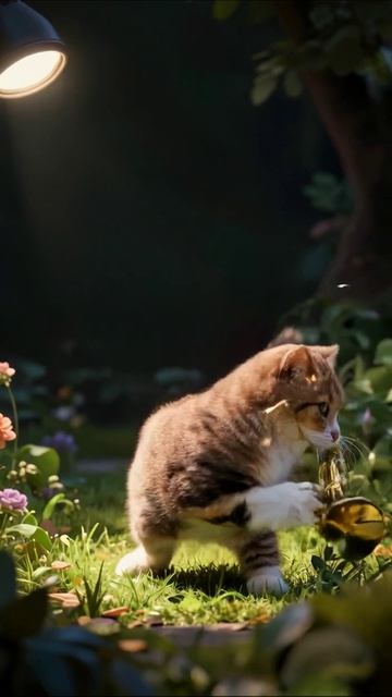 Музыкальная ночь с котом на трубе кот музыка веселье